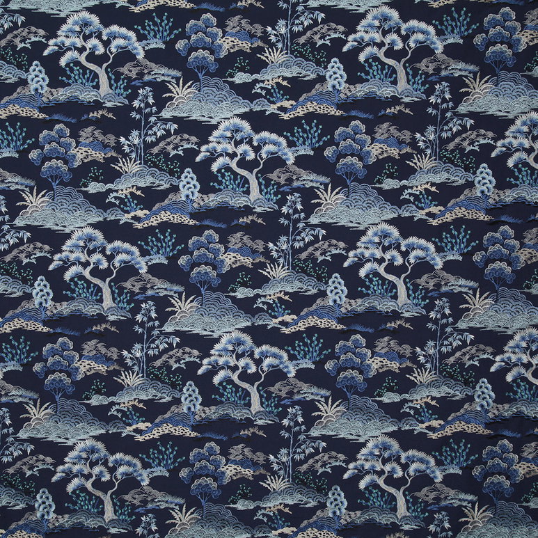 Pindler &amp; Pindler Zen Garden Midnight Fabric