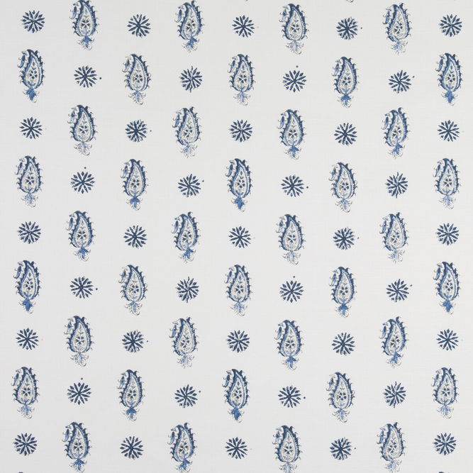 Brunschwig &amp; Fils Onam Paisley Indigo Fabric