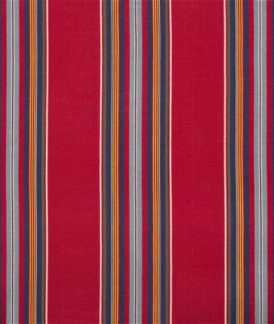 Brunschwig & Fils Verdon Stripe Red/Navy Fabric
