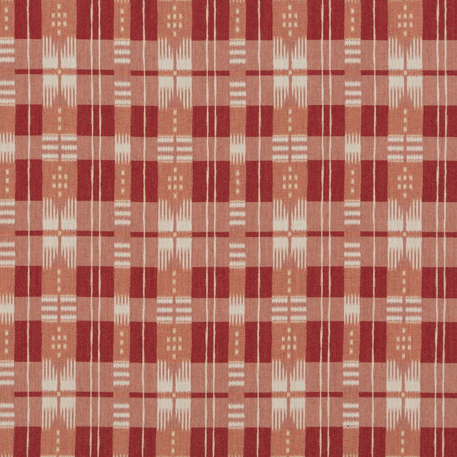 Brunschwig &amp; Fils Mornas Plaid Red Fabric