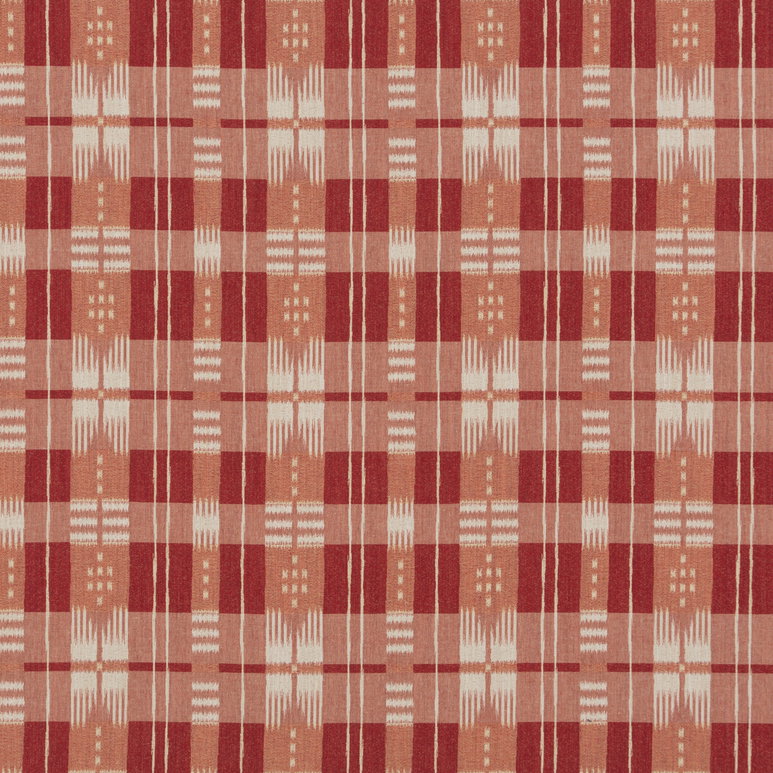 Brunschwig &amp; Fils Mornas Plaid Red Fabric