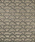 Brunschwig & Fils Les Rizieres Embroidery Silver/Charcoal Fabric