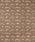 Brunschwig & Fils Les Rizieres Embroidery Rust/Grey Fabric