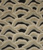 Brunschwig & Fils Les Rizieres Embroidery Black/Gold Fabric