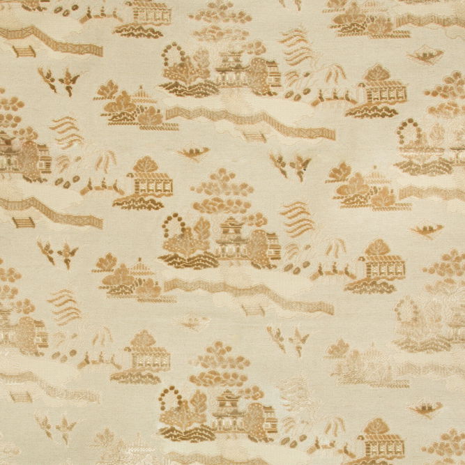 Brunschwig &amp; Fils La Pagode Velvet Sand Fabric