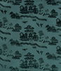 Brunschwig & Fils La Pagode Velvet Teal Fabric