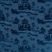 Brunschwig & Fils La Pagode Velvet Navy Fabric
