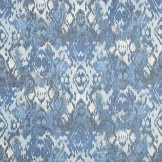 Brunschwig &amp; Fils Les Nomades Print Blue Fabric