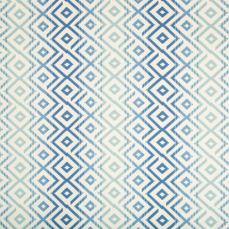 Brunschwig &amp; Fils Paloma Woven Marine Fabric