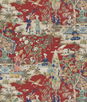 Brunschwig & Fils Lodi Garden Print Red Fabric