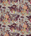 Brunschwig & Fils Lodi Garden Print Plum Fabric
