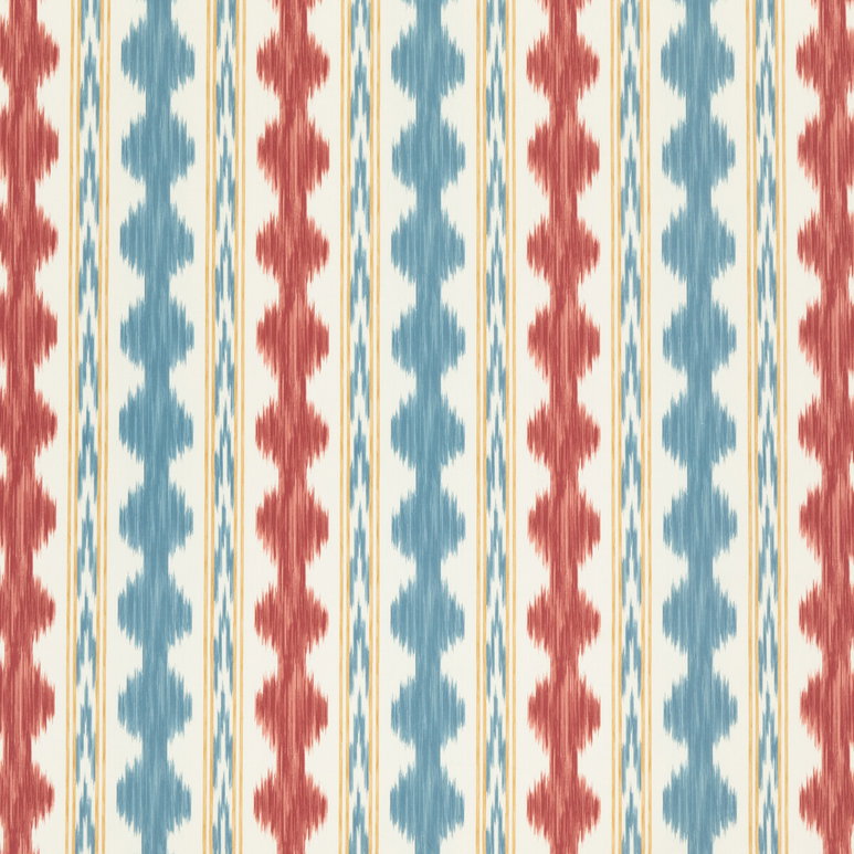 Brunschwig &amp; Fils Avera Print Red Fabric