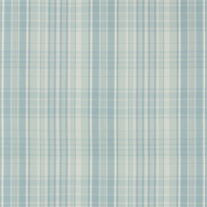 Brunschwig &amp; Fils Guernsey Check Aqua Fabric