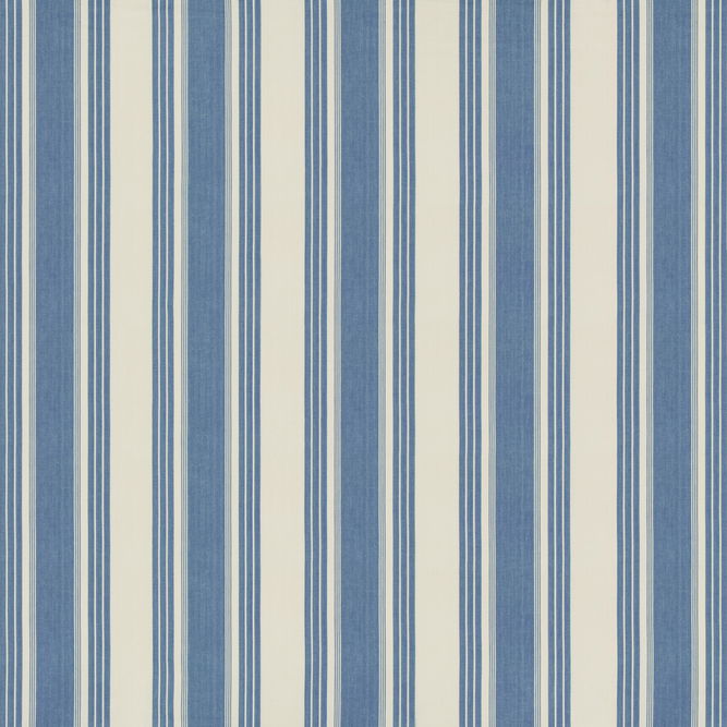 Brunschwig &amp; Fils Colmar Stripe French Blue Fabric