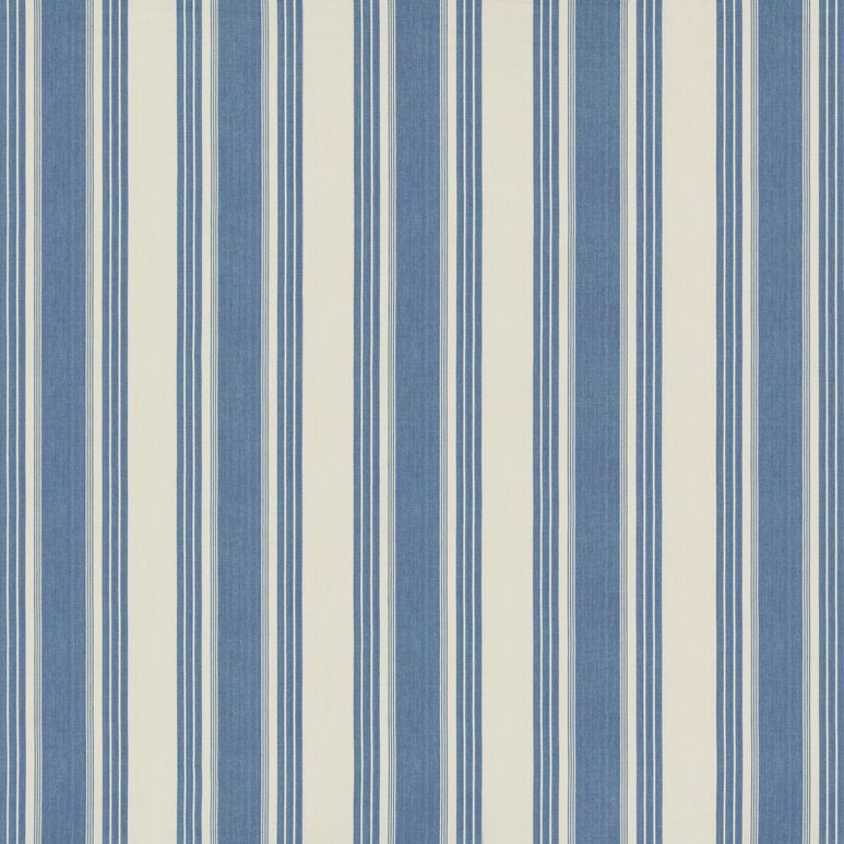 Brunschwig &amp; Fils Colmar Stripe French Blue Fabric