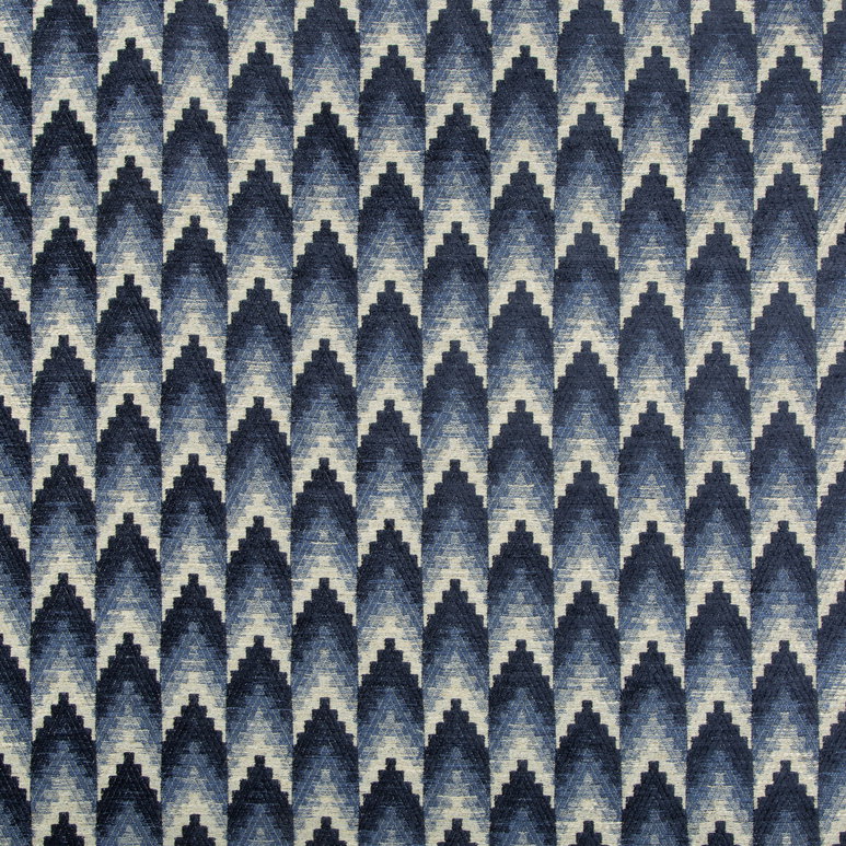 Brunschwig &amp; Fils Ventron Woven Blue Fabric