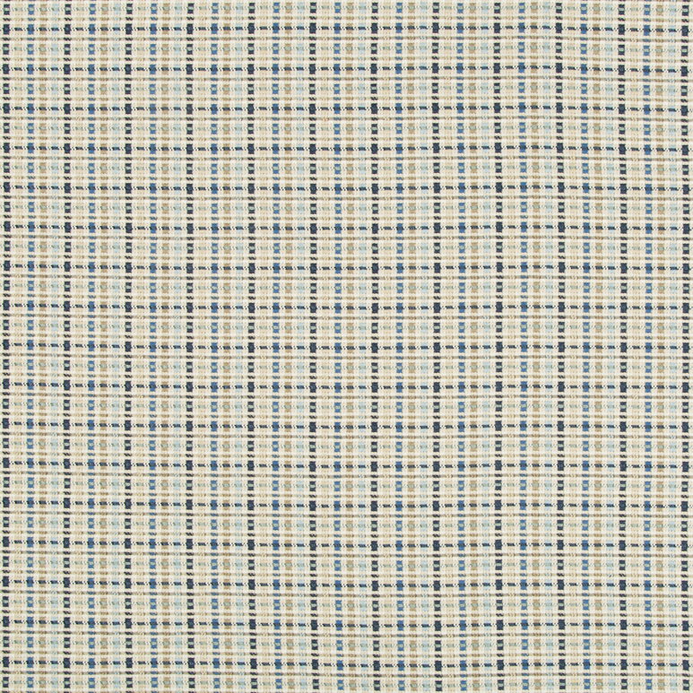 Brunschwig &amp; Fils Marollen Texture Blue/Tan Fabric