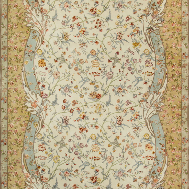 Brunschwig &amp; Fils Menars Border II Meadow Fabric