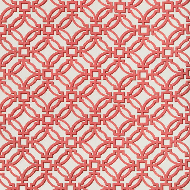 Brunschwig &amp; Fils Salvy Print Ruby Fabric