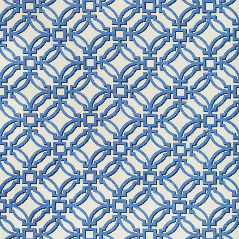 Brunschwig &amp; Fils Salvy Print Porcelain Fabric