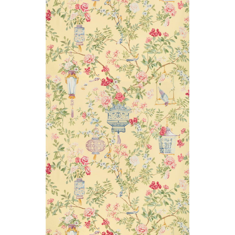 Brunschwig &amp; Fils Jardin Fleuri Print Sun Fabric
