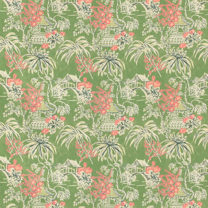 Brunschwig &amp; Fils Tongli Print Fern Fabric