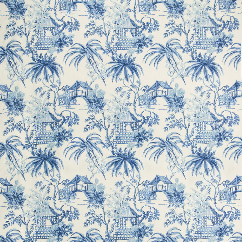 Brunschwig &amp; Fils Tongli Print Porcelain Fabric