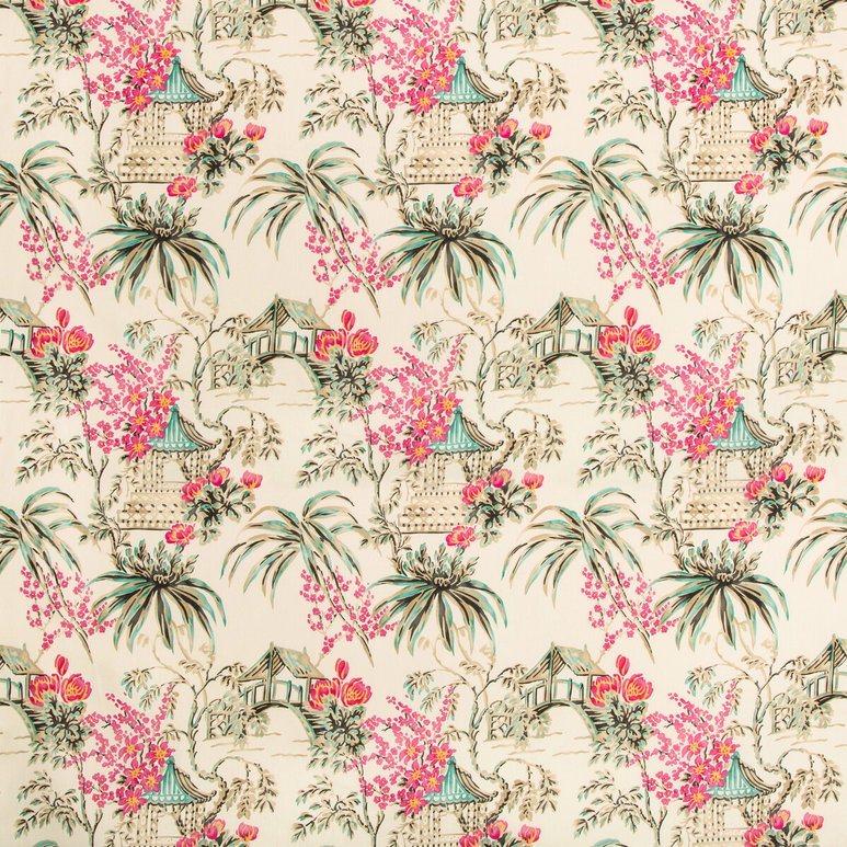 Brunschwig &amp; Fils Tongli Print Peony Fabric