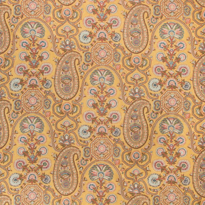 Brunschwig &amp; Fils Saraya Print Saffron Fabric