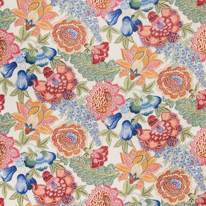 Brunschwig &amp; Fils Karabali Print Jewel Fabric