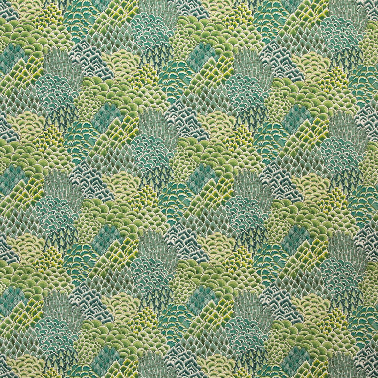 Brunschwig &amp; Fils Katibi Print Leaf Fabric