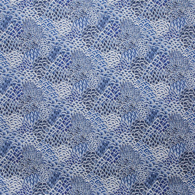 Brunschwig &amp; Fils Katibi Print Blue Fabric