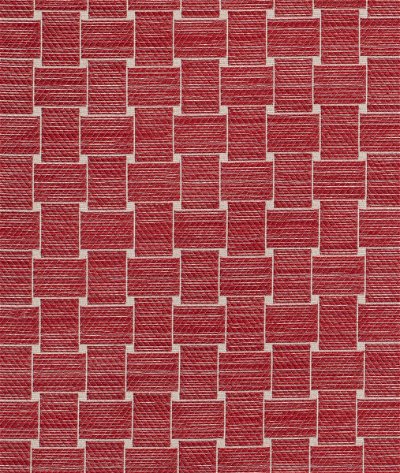 Brunschwig & Fils Beaumois Woven Red Fabric