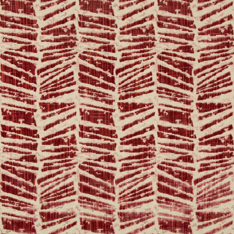 Brunschwig &amp; Fils Chaumont Velvet Red Fabric