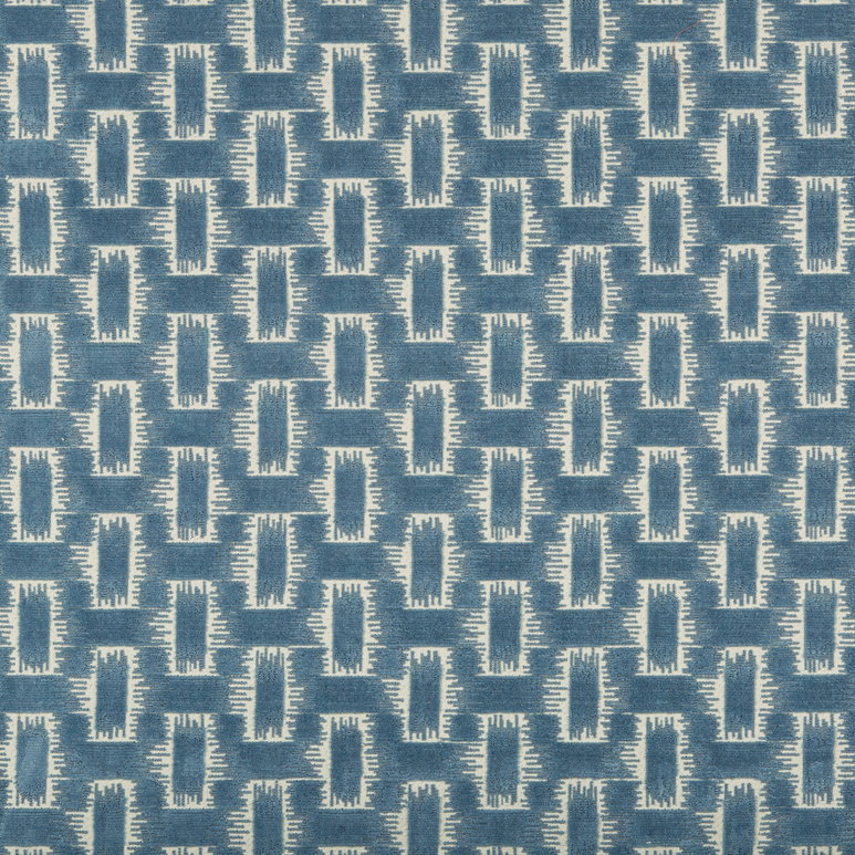 Brunschwig &amp; Fils Chambord Velvet Sky Blue Fabric