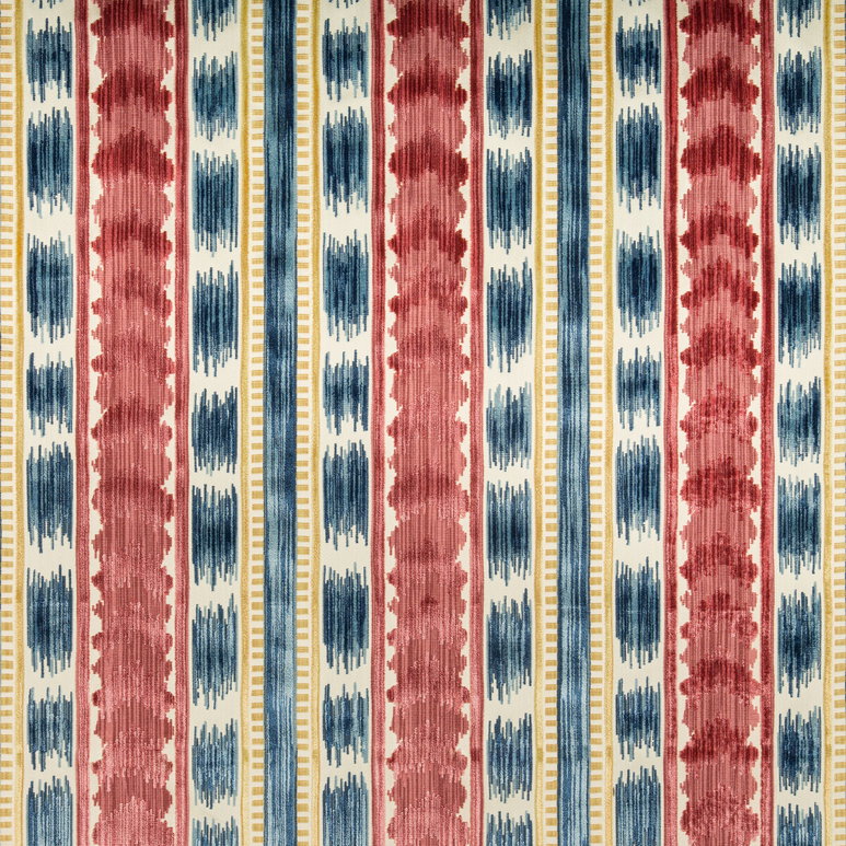 Brunschwig &amp; Fils Bayeaux Velvet Red Fabric