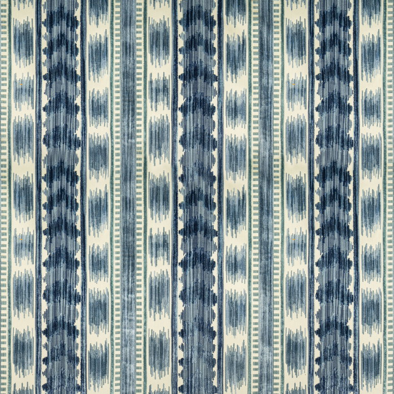 Brunschwig &amp; Fils Bayeaux Velvet Blue Fabric