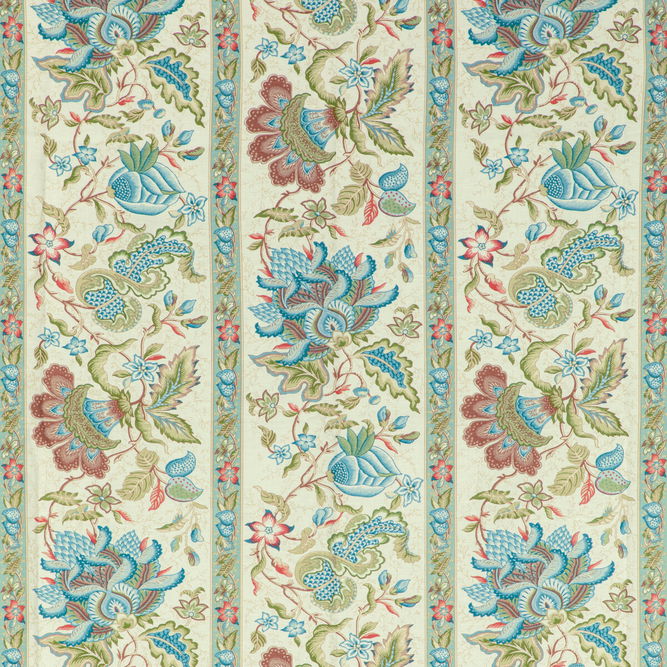 Brunschwig &amp; Fils Montflours Print Multi Fabric