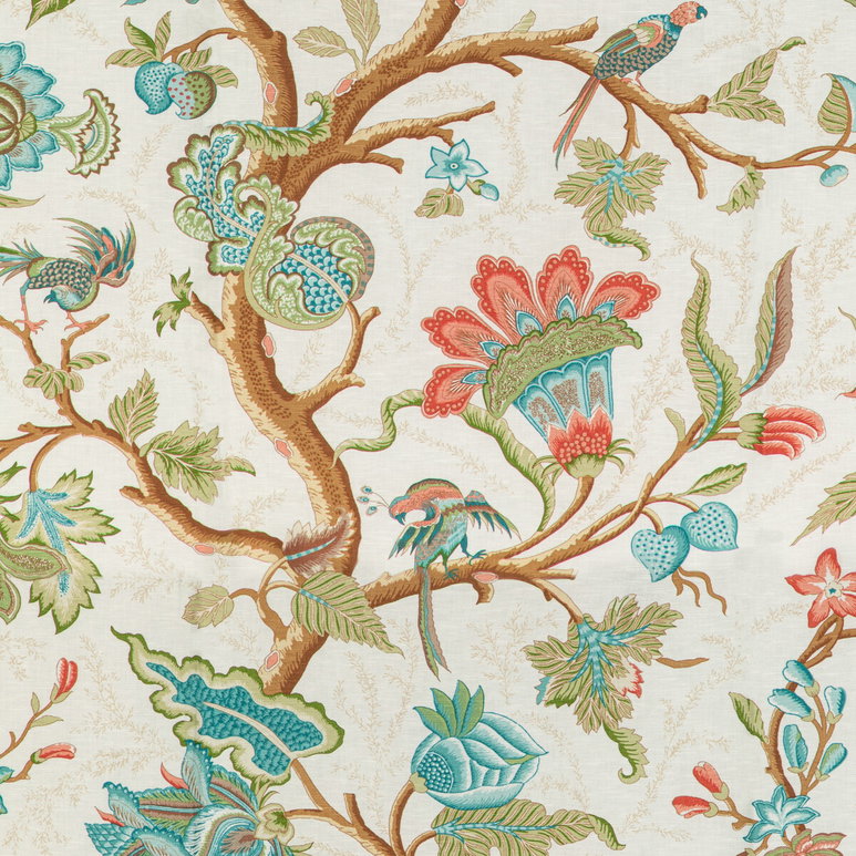 Brunschwig &amp; Fils Louverne Print Multi Fabric