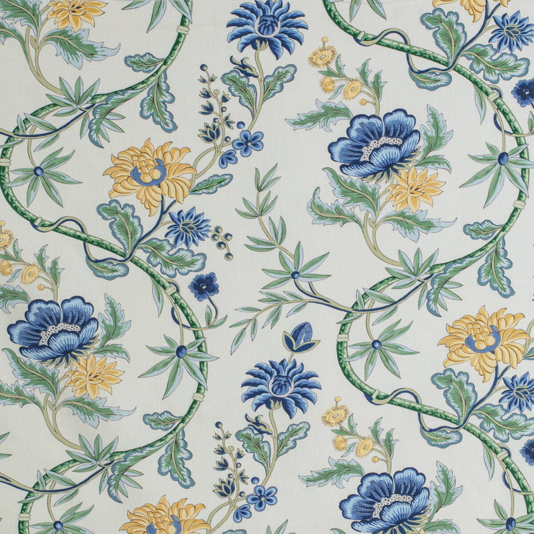 Brunschwig &amp; Fils Veronique Print Delft Fabric