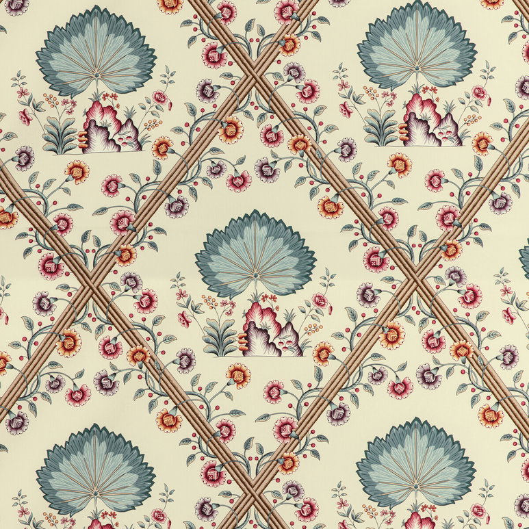 Brunschwig &amp; Fils Loire Print Jewel Fabric