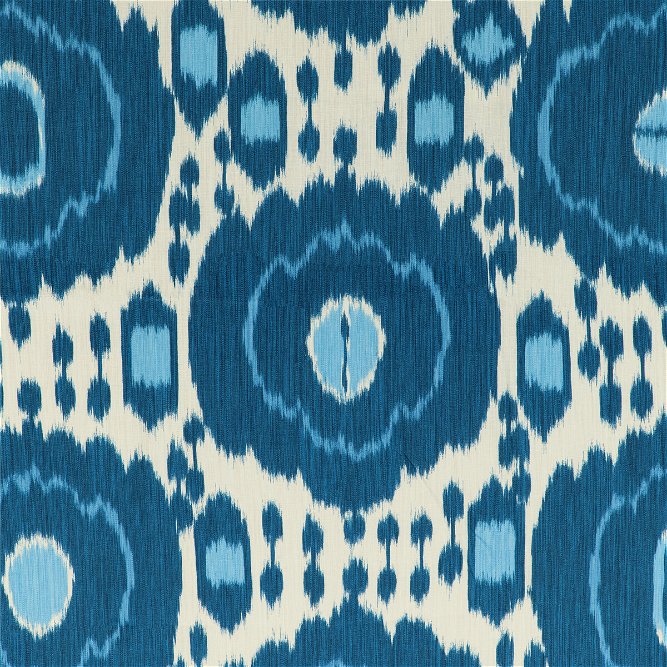 Brunschwig &amp; Fils Mayenne Print Blue Fabric