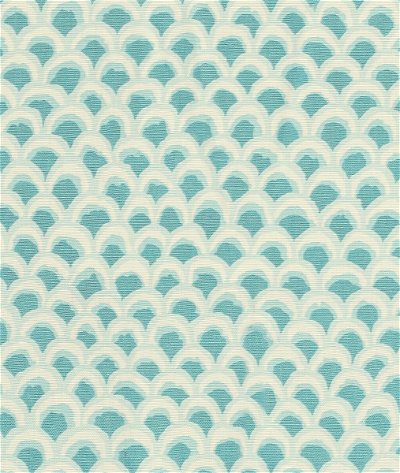 Brunschwig & Fils Pave II Print Aqua Fabric