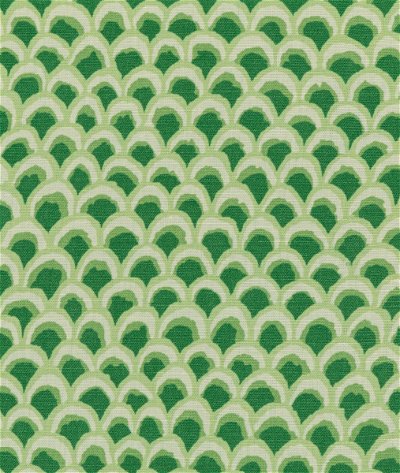 Brunschwig & Fils Pave II Print Green Fabric