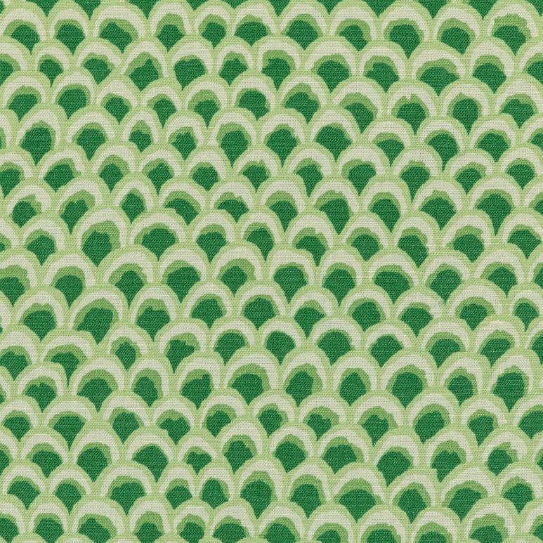 Brunschwig &amp; Fils Pave II Print Green Fabric