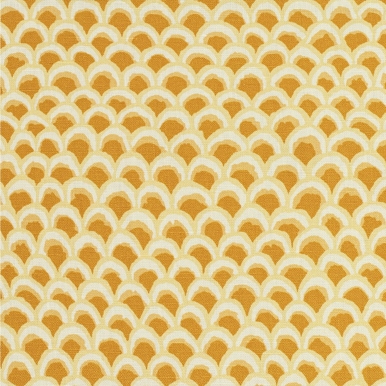 Brunschwig &amp; Fils Pave II Print Canary Fabric
