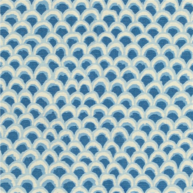 Brunschwig &amp; Fils Pave II Print Blue Fabric