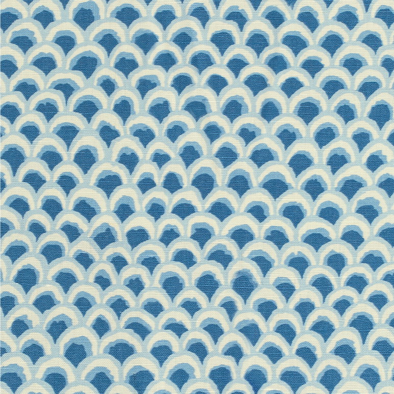 Brunschwig &amp; Fils Pave II Print Blue Fabric