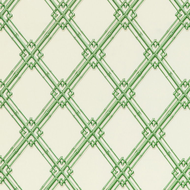 Brunschwig &amp; Fils Le Bambou Print Green Fabric
