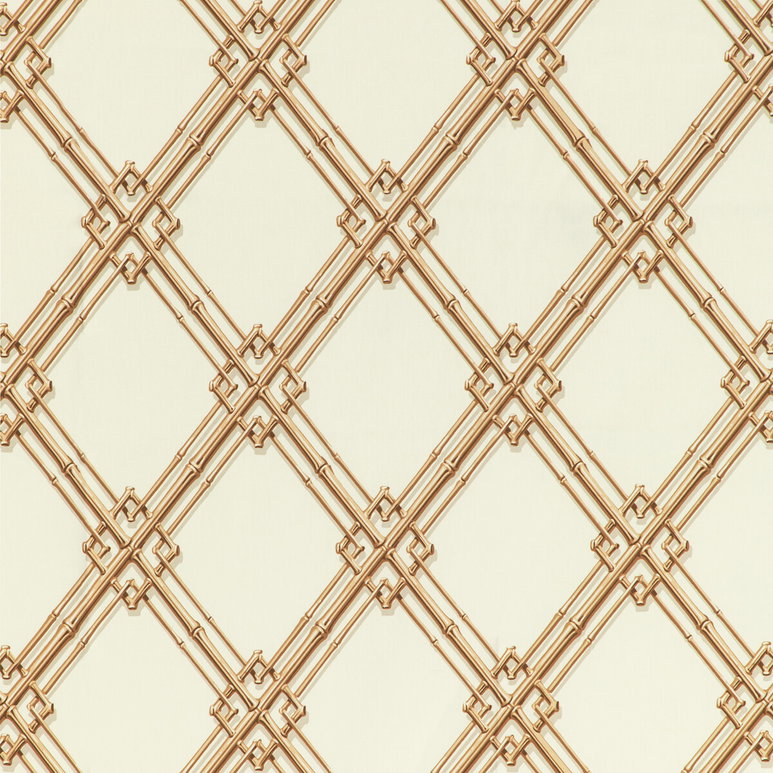 Brunschwig &amp; Fils Le Bambou Print Gold Fabric